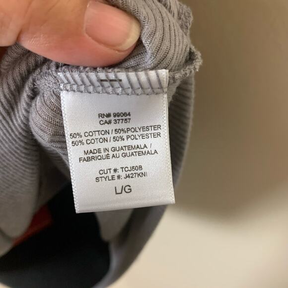 Element Diamond Ribbed Tank Top Gray Size Large - Picture 5 of 8